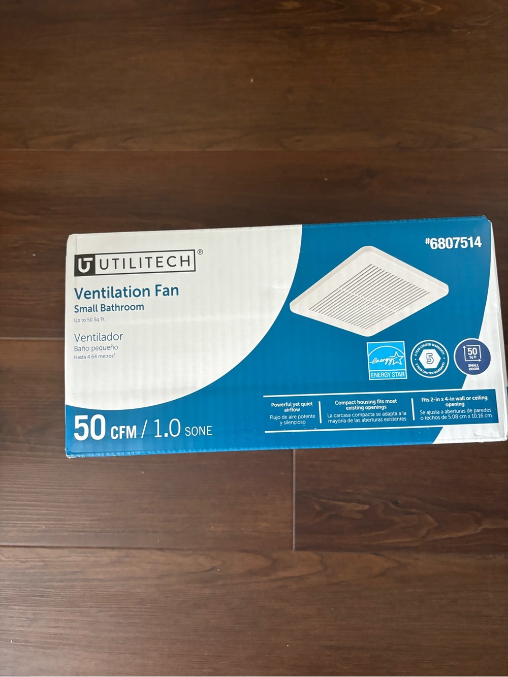 White Ventilation Fan for Small Bathroom